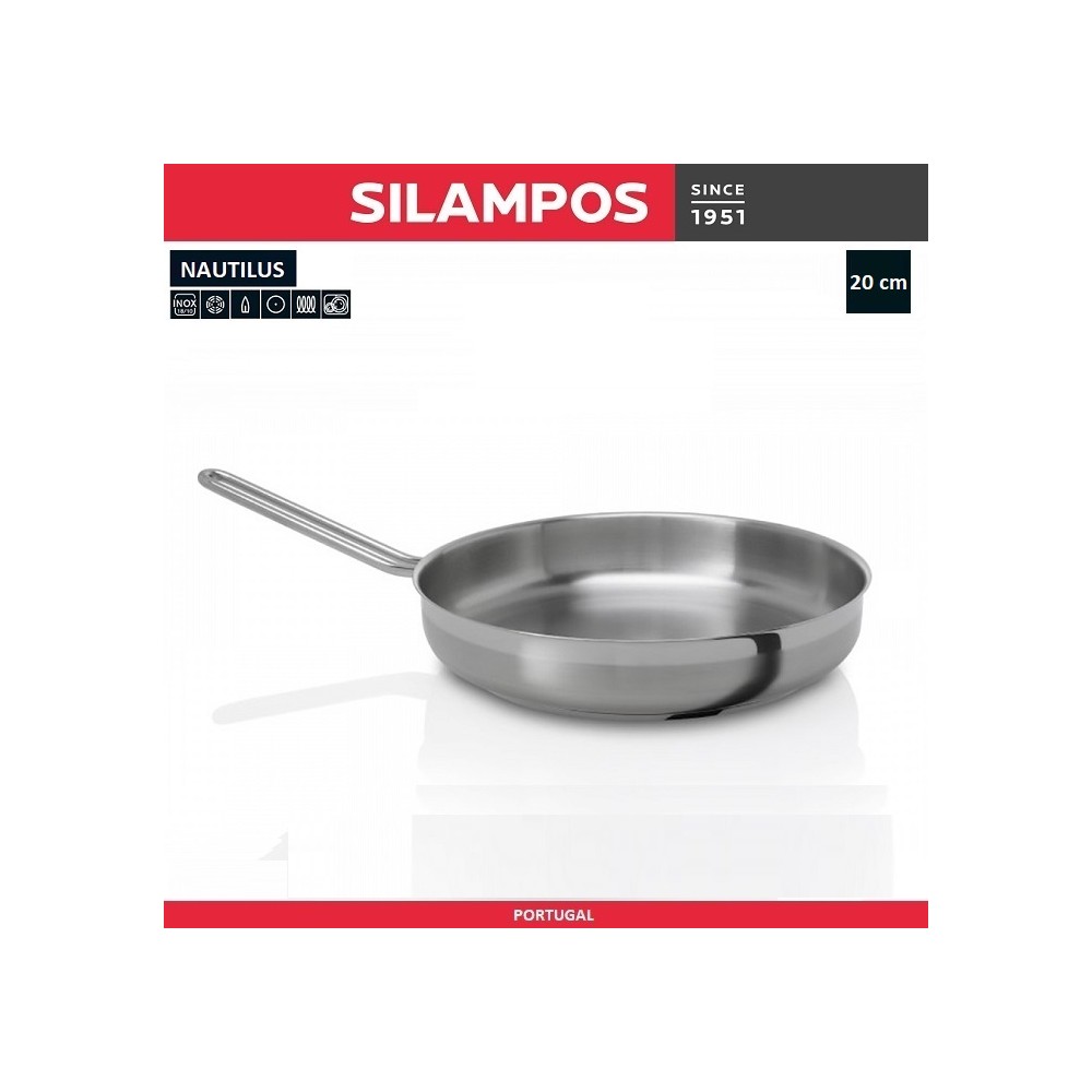 Сковорода NAUTILUS стальная, D 20 см, Silampos