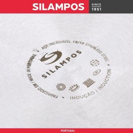 Сковорода EUROPA стальная с крышкой, D 24 см, Silampos