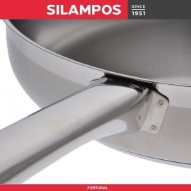 Сковорода EUROPA стальная с крышкой, D 24 см, Silampos