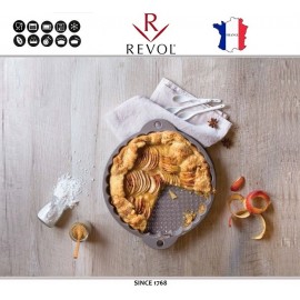 Блюдо Les Naturels волнистое для выпечки, 30 см, фарфор жаропрочный, REVOL