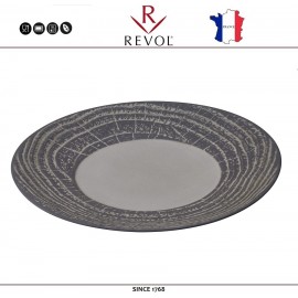 Обеденная тарелка ARBORESCENCE черно-серый, D 26.5 см, ручная работа, REVOL