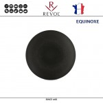 Десертная тарелка EQUINOXE, D 16 см, керамика ручной работы, черный, REVOL