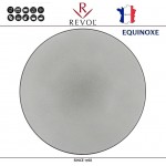 Блюдо-тарелка EQUINOXE, D 28 см, керамика ручной работы, серый, REVOL