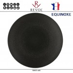 Блюдо-тарелка EQUINOXE, D 28 см, керамика ручной работы, черный, REVOL