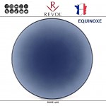 Блюдо-тарелка EQUINOXE, D 31 см, керамика ручной работы, синий, REVOL