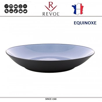 Блюдо-салатник EQUINOXE, D 27 см, керамика ручной работы, синий, REVOL