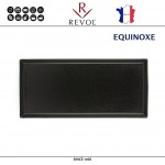 Блюдо EQUINOXE для закусок, L 32.5 см, W 15 см, керамика ручной работы, черный, REVOL