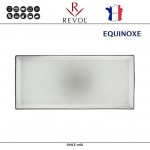 Блюдо EQUINOXE для закусок, L 32.5 см, W 15 см, керамика ручной работы, серый, REVOL
