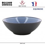 Глубокая миска EQUINOXE, D 15 см, 350 мл, керамика ручной работы, синий, REVOL