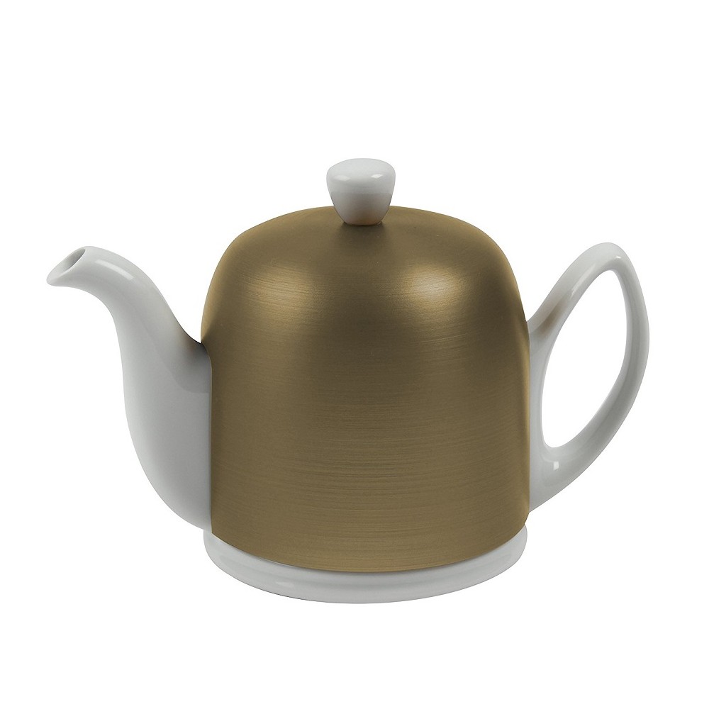 Заварочный чайник Salam, на 4 чашки, 600 мл, фарфор белый, цвет бронза, Guy Degrenne