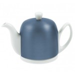 Заварочный чайник Salam, на 6 чашек, 900 мл, фарфор белый, цвет синий, Guy Degrenne