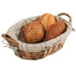 Корзина для хлеба с чехлом, H 15 см, L 27 см, W 24 см,  ротанг, Anton Kesper