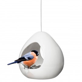 Кормушка для птиц, D 12 см, H 13 см, W 12 см, керамика, серия Garden, SAGAFORM