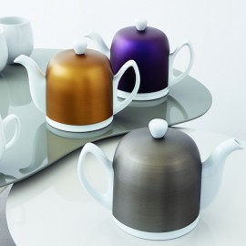 Заварочный чайник Salam, на 4 чашки, 600 мл, фарфор белый, цвет аметист, Guy Degrenne