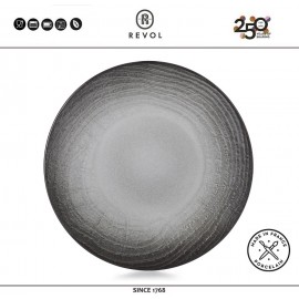 SWELL Блюдо-тарелка, 21 см, цвет черный, глазурованная керамика, REVOL, Франция
