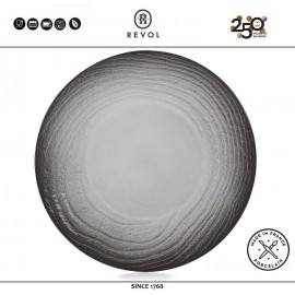 SWELL Блюдо круглое, 31 см, цвет черный, глазурованная керамика, REVOL, Франция