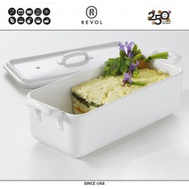 Belle Cuisine Форма для запекания и подачи терринов, рулетов, 1000 мл, цвет белый, REVOL, Франция