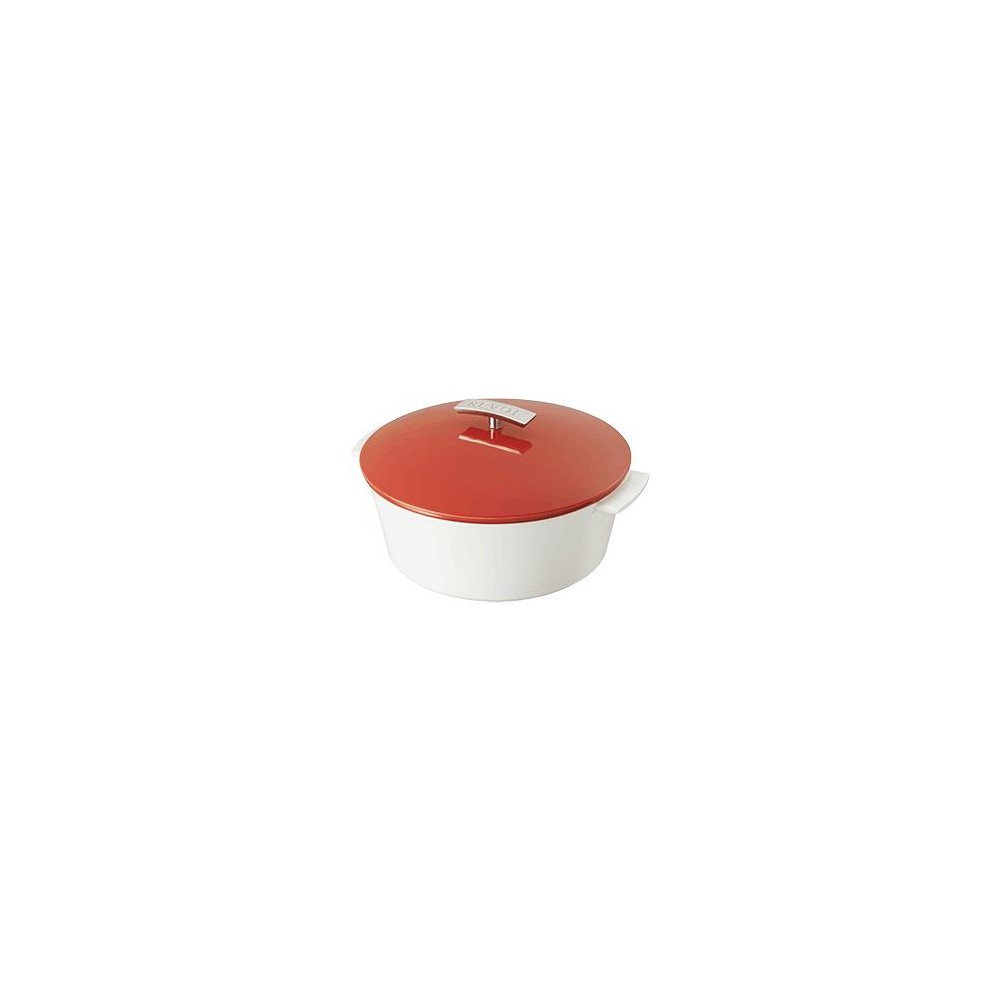 Кастрюля керамическая Revolution New, 3.4 л, для любых плит и духовки, красный, REVOL