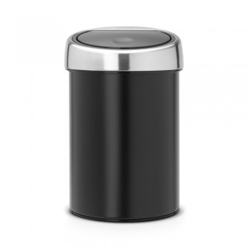 Ведро для мусора, D 18,5 см, H 28 см, V 3 л, сталь нержавеющая, серия TOUCH BIN, Brabantia
