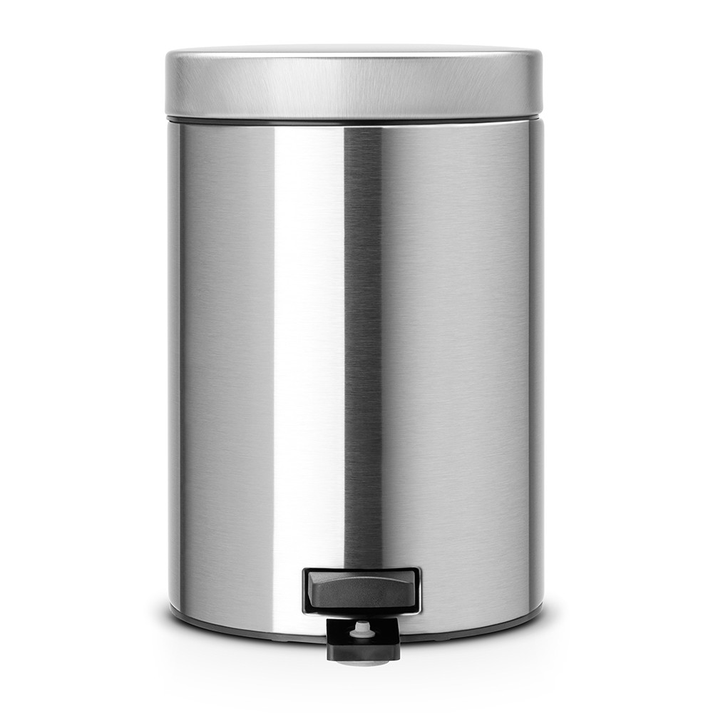 Ведро для мусора с педалью, D 17 см, H 25 см, V 3 л, сталь нержавеющая, Brabantia