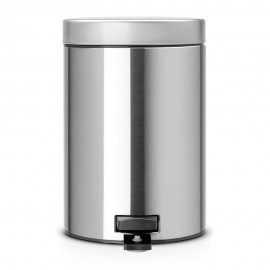 Ведро для мусора с педалью, D 17 см, H 25 см, V 3 л, сталь нержавеющая, Brabantia