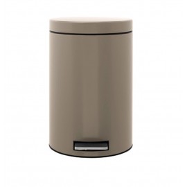 Ведро для мусора с педалью, D 25 см, H 40 см, V 12 л, сталь нержавеющая, Brabantia
