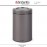 Контейнер CANISTER с прозрачной крышкой, 1.4 л, платиновый, Brabantia