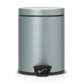 Ведро для мусора с педалью, D 20,5 см, H 28 см, V 5 л, сталь нержавеющая, Brabantia