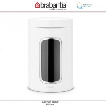 Контейнер CANISTER с окном, 1.4 л, белый, Brabantia