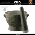 Гранитная ступка для специй Goliath, D 18.5 см, 5.5 кг, Cilio