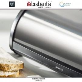Хлебница ROLL Top с крышкой-слайдером, L 44.5 см, покрытие от отпечатков, Brabantia