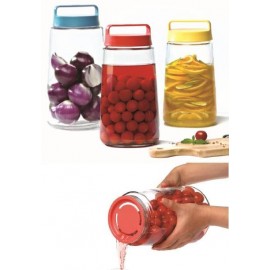Банка-контейнер для жидких продуктов с ручкой, V 3 л, серия Drink Jar, GLASSLOCK