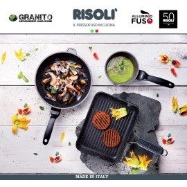 Антипригарная сковорода-сотейник Granito Hardstone, D 32 см, Risoli
