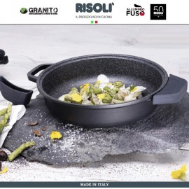 Антипригарная сковорода-сотейник Granito Hardstone, D 32 см, Risoli