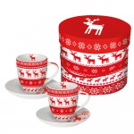 Набор чашек для эспрессо в подарочной упаковке magic christmas, Paperproducts Design