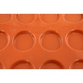 Форма для макарунс, 24 ячейки, D 3,5 см, силикон жаропрочный пищевой, Flexipad, Paderno