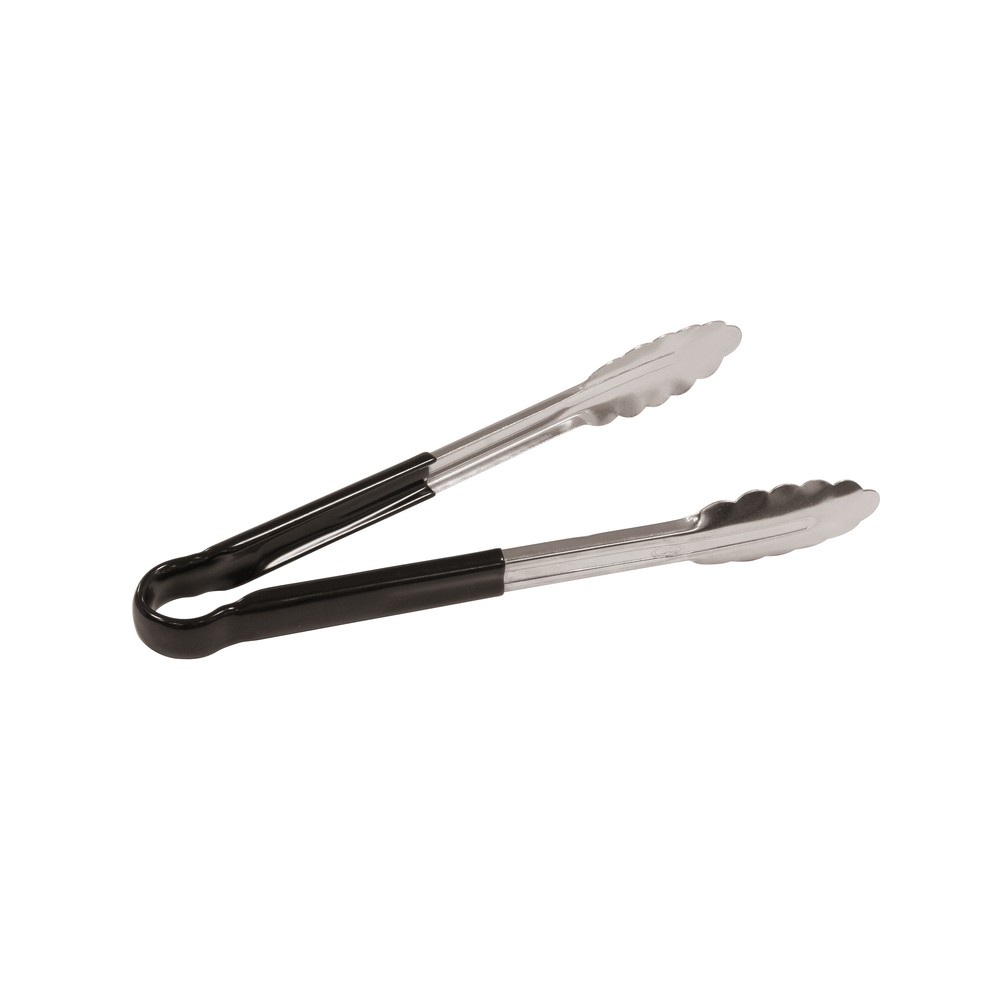 Щипцы для гриля, черная ручка, L 25,5 см, W 4 см,  сталь нержавеющая, резина, Paderno