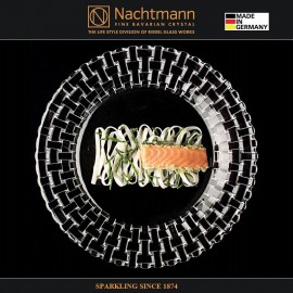 Набор обеденных тарелок BOSSA NOVA, 2 шт, D 23 см, бессвинцовый хрусталь, Nachtmann