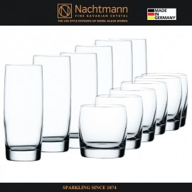 Большой набор стаканов VIVENDI, 12 шт, 6 высоких, 6 низких, Nachtmann