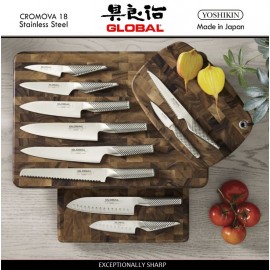 Большой набор кухонных ножей, G-8311KBBD 11 предметов на подставке, серия G, GLOBAL