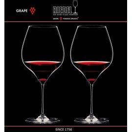 Бокалы для красных вин Pinot Noir, Nebbilolo, 2 шт, объем 700 мл, ручная выдувка, GRAPE, RIEDEL