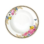 Суповая тарелка, D 21,5 см, костяной серия Flowers Glamour, Easy Life