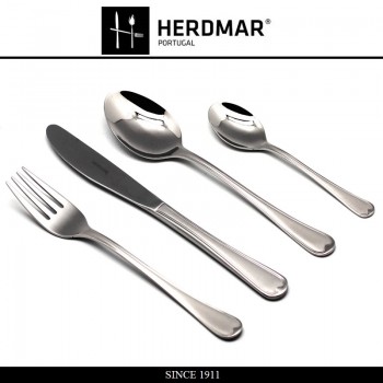 Набор столовых приборов VENEZA, 24 предмета на 6 персон, матовая сталь 18/10, Herdmar