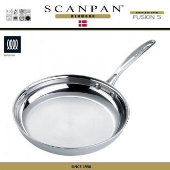 Сковорода Fusion5, D 24 см, индукционное дно, сталь 18/10, SCANPAN