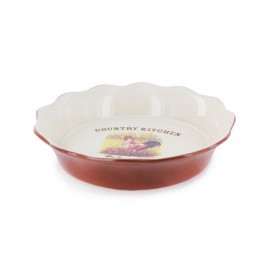 Круглое блюдо для выпечки Деревенское утро, D 26 см, Terracotta Круглое блюдо для выпечки Деревенское утро, D 26 см, Terracotta