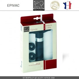 Набор EPIVAC для вакуумного хранения вина, 3 предмета, PEUGEOT VIN, Франция