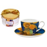 Пара чайная в подарочной коробке "Подсолнухи" (Ван Гог), 250 мл, серия Великие Художники, Carmani 