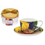 Пара чайная в подарочной коробке "Ночная Терраса" (Ван Гог), 250 мл, серия Великие Художники, Carmani 