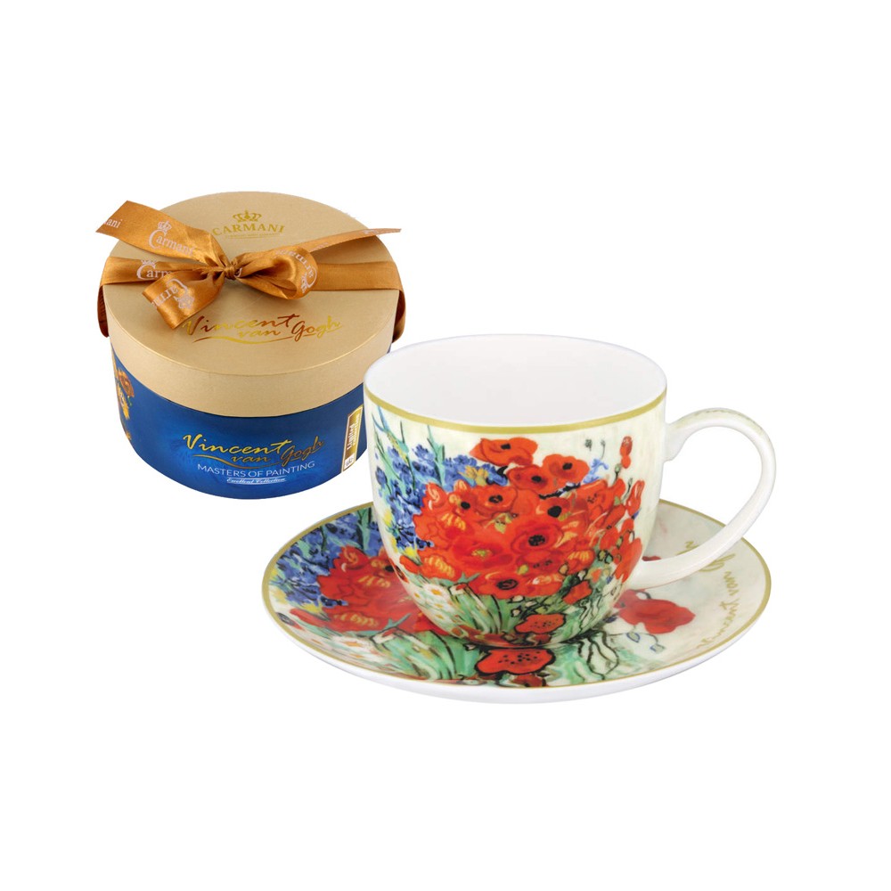Пара чайная в подарочной коробке "Натюрморт" (Ван Гог), 250 мл, серия Великие Художники, Carmani 