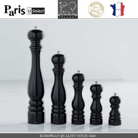 Мельница Paris U Select Laque Noir для соли, H 18 см, черный, PEUGEOT